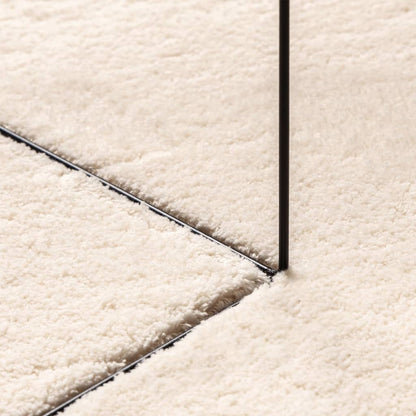 Rug HUARTE Short Pile Soft and Washable Beige 160x160 cm