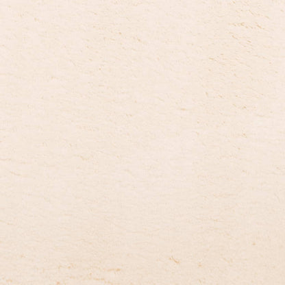 Rug HUARTE Short Pile Soft and Washable Beige 160x160 cm
