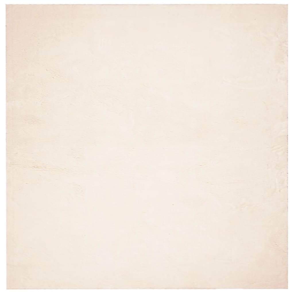 Rug HUARTE Short Pile Soft and Washable Beige 240x240 cm