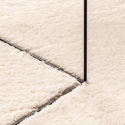 Rug HUARTE Short Pile Soft and Washable Beige Ø 100 cm