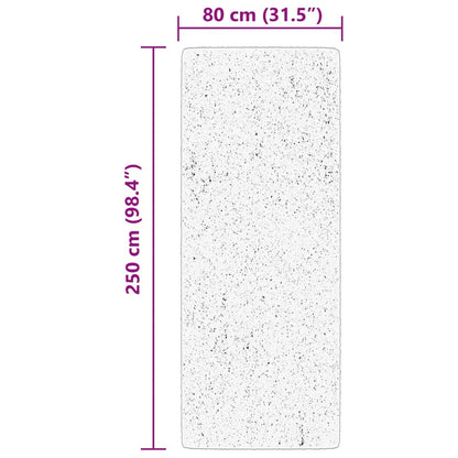 Rug HUARTE Short Pile Soft and Washable Cream 80x250 cm