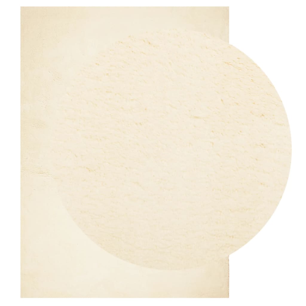 Rug HUARTE Short Pile Soft and Washable Cream 240x340 cm
