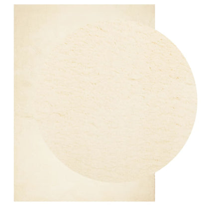 Rug HUARTE Short Pile Soft and Washable Cream 240x340 cm
