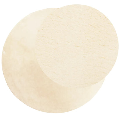 Rug HUARTE Short Pile Soft and Washable Cream Ø 160 cm