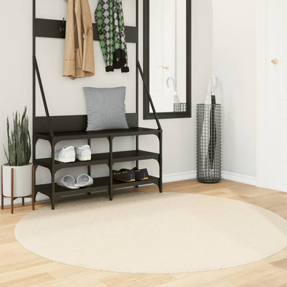 Rug HUARTE Short Pile Soft and Washable Cream Ø 160 cm