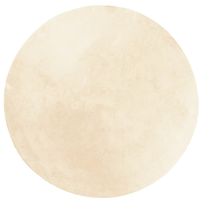 Rug HUARTE Short Pile Soft and Washable Cream Ø 200 cm