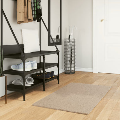 Rug HUARTE Short Pile Soft and Washable Sand 60x110 cm