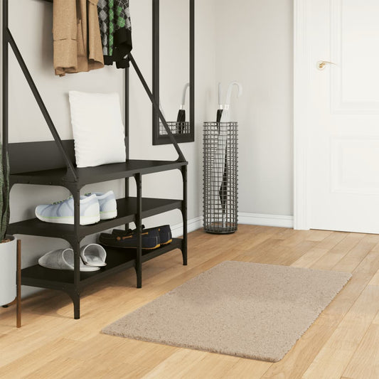 Rug HUARTE Short Pile Soft and Washable Sand 60x110 cm