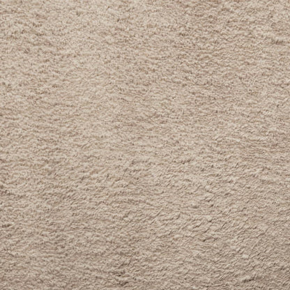 Rug HUARTE Short Pile Soft and Washable Sand 120x120 cm