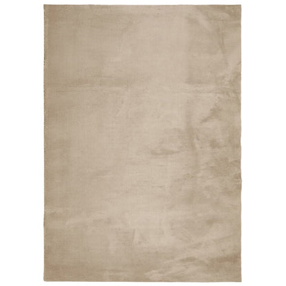 Rug HUARTE Short Pile Soft and Washable Sand 240x340 cm