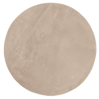 Rug HUARTE Short Pile Soft and Washable Sand Ø 160 cm