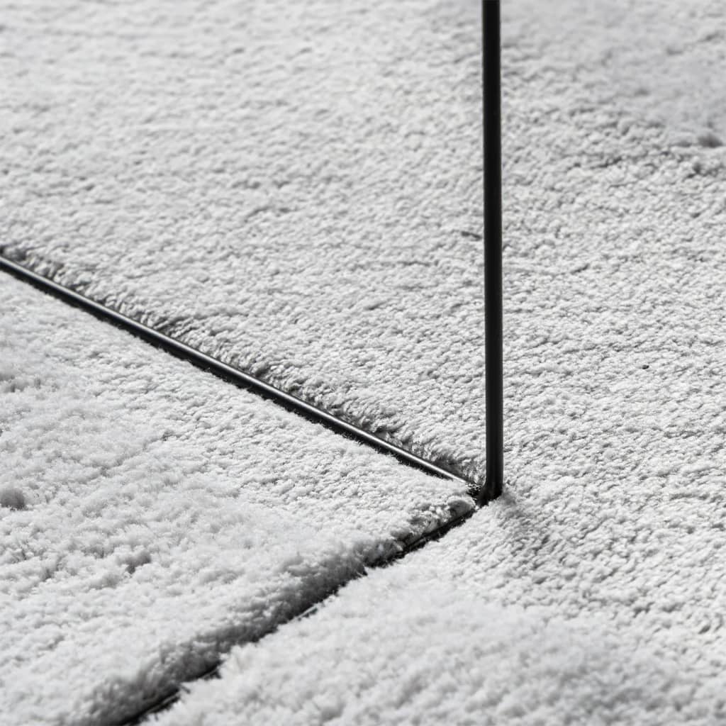 Rug HUARTE Short Pile Soft and Washable Grey 80x150 cm