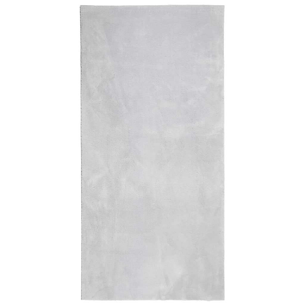 Rug HUARTE Short Pile Soft and Washable Grey 100x200 cm