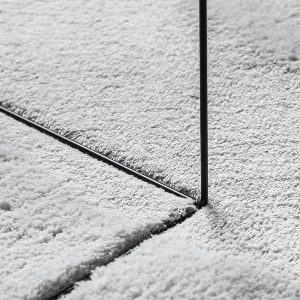 Rug HUARTE Short Pile Soft and Washable Grey 160x230 cm