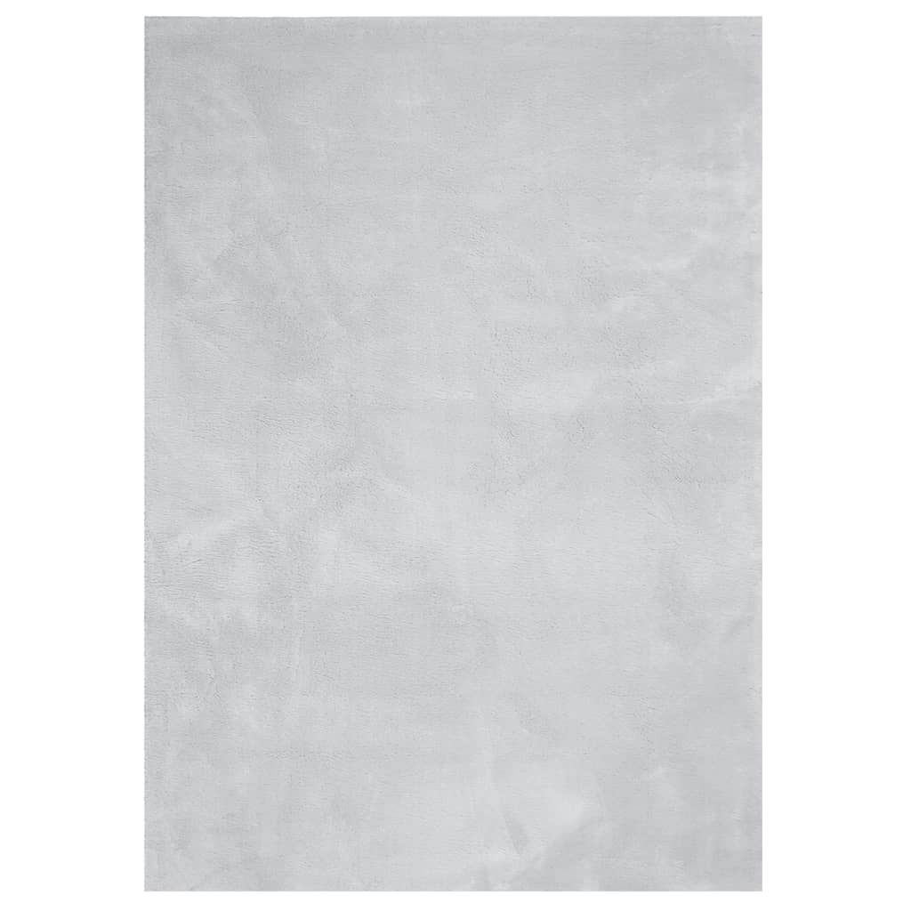 Rug HUARTE Short Pile Soft and Washable Grey 200x280 cm
