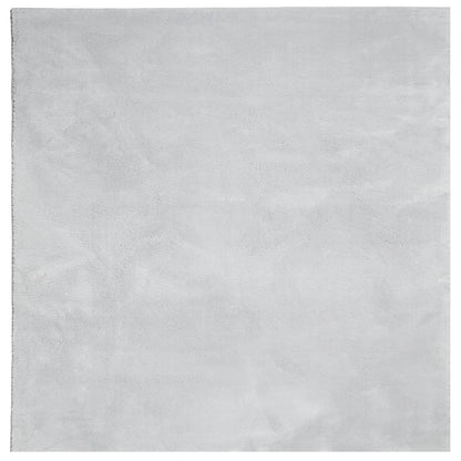 Rug HUARTE Short Pile Soft and Washable Grey 240x240 cm