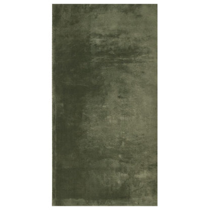 Rug HUARTE Short Pile Soft and Washable Forest Green 60x110 cm