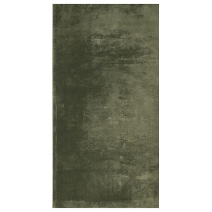 Rug HUARTE Short Pile Soft and Washable Forest Green 80x150 cm
