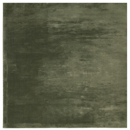Rug HUARTE Short Pile Soft and Washable Forest Green 240x240 cm