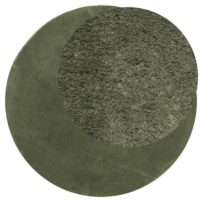Rug HUARTE Short Pile Soft and Washable Forest Green Ø 100 cm