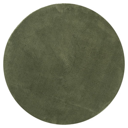 Rug HUARTE Short Pile Soft and Washable Forest Green Ø 200 cm