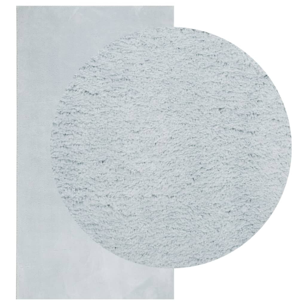 Rug HUARTE Short Pile Soft and Washable Blue 80x150 cm