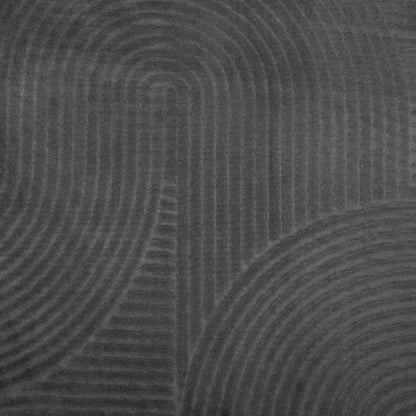 Rug IZA Short Pile Scandinavian Look Anthracite Ø 80 cm