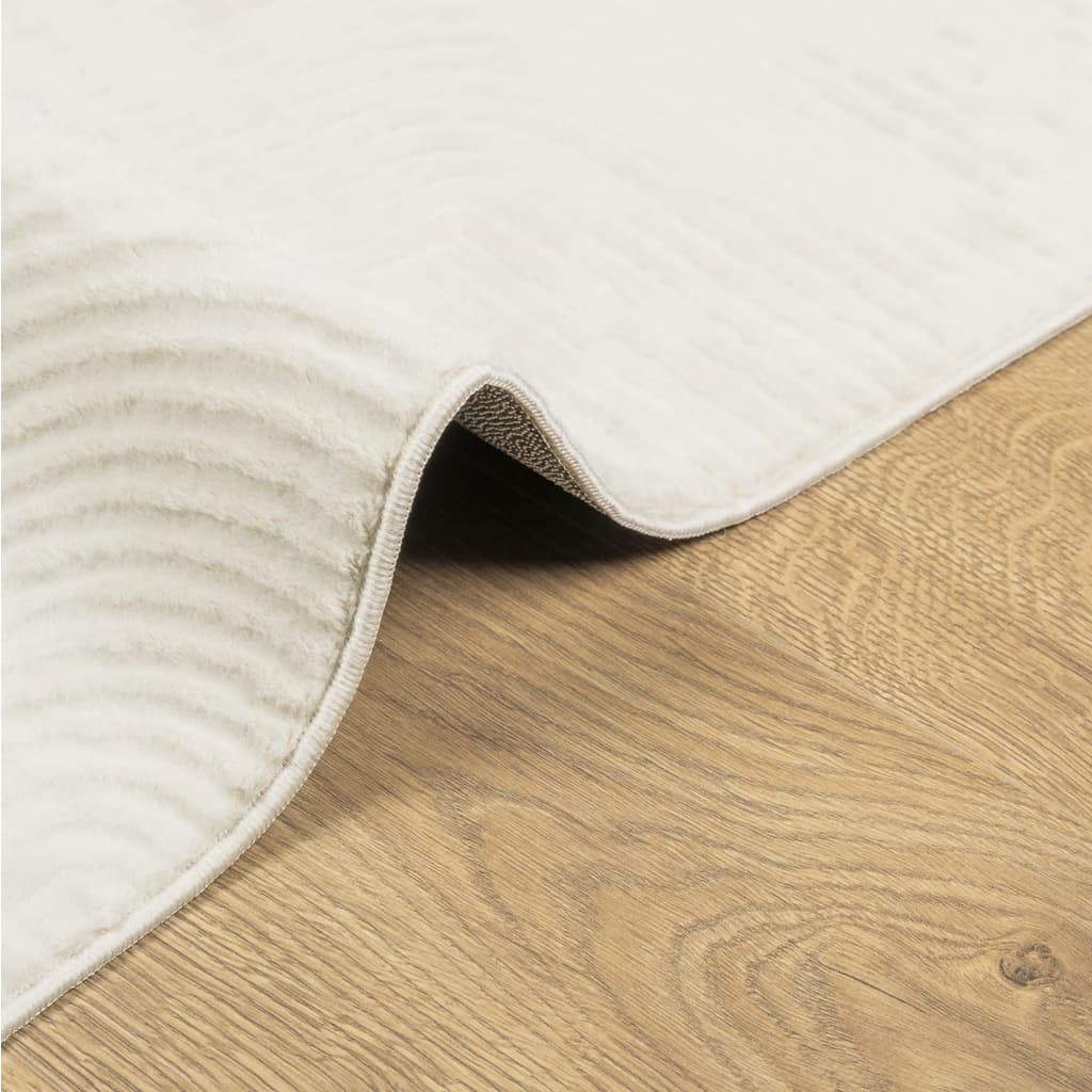 Rug IZA Short Pile Scandinavian Look Cream 200x280 cm