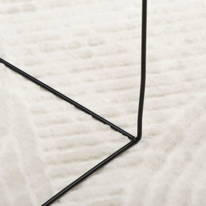 Rug IZA Short Pile Scandinavian Look Cream Ø 120 cm