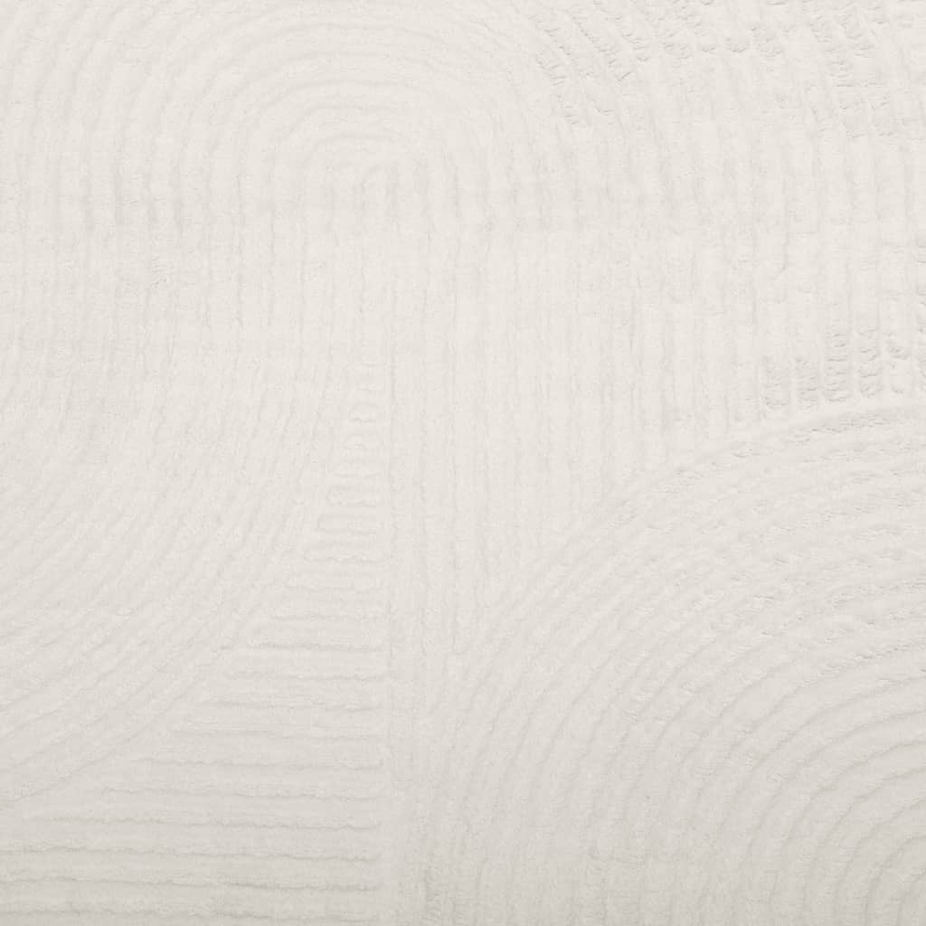 Rug IZA Short Pile Scandinavian Look Cream Ø 120 cm