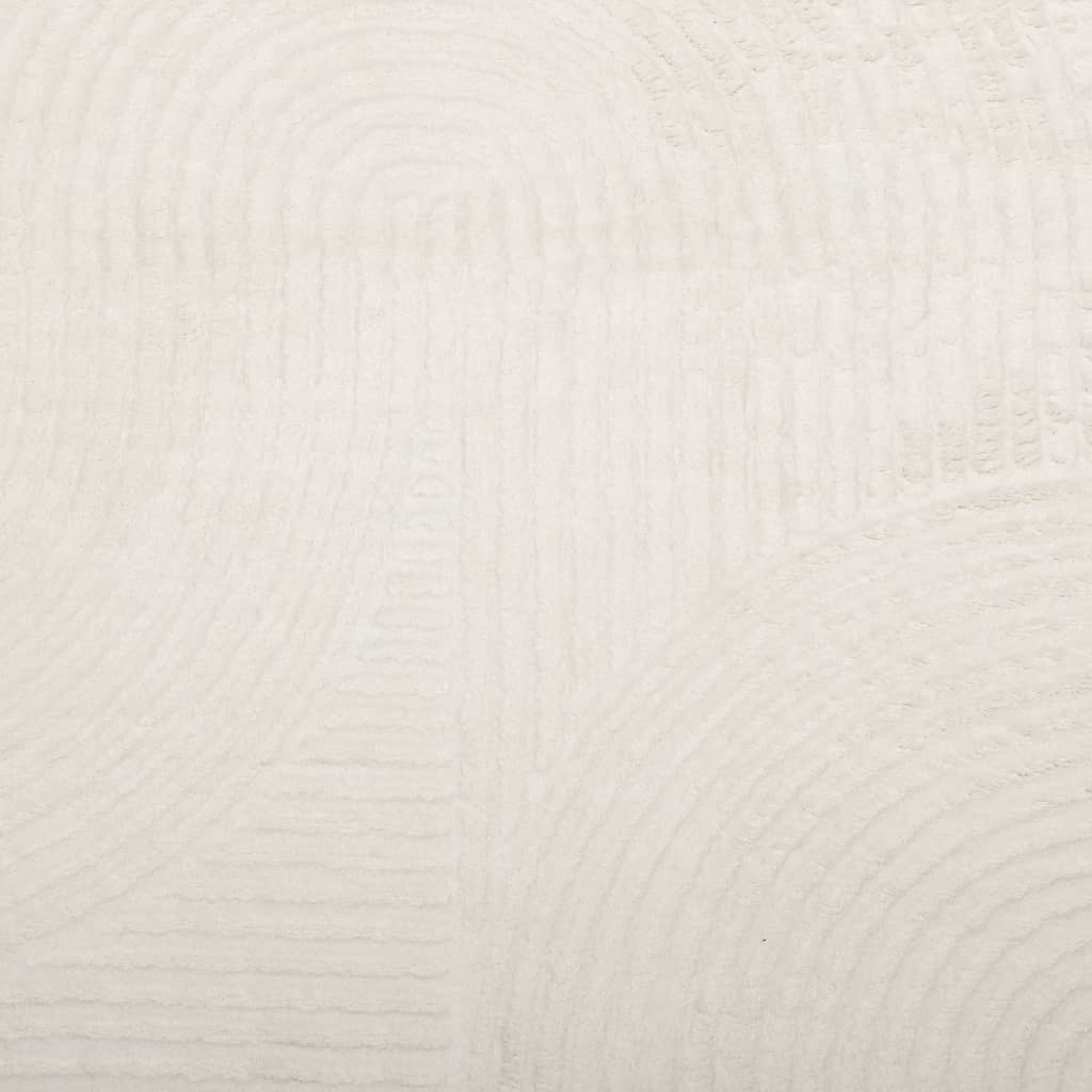 Rug IZA Short Pile Scandinavian Look Cream Ø 200 cm