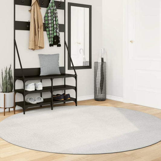 Rug IZA Short Pile Scandinavian Look Cream Ø 200 cm