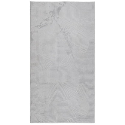 Rug IZA Short Pile Scandinavian Look Grey 80x150 cm