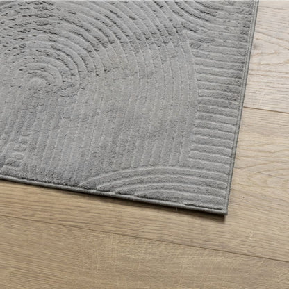Rug IZA Short Pile Scandinavian Look Grey 80x150 cm