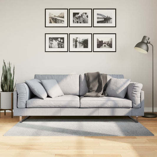 Rug IZA Short Pile Scandinavian Look Grey 80x150 cm