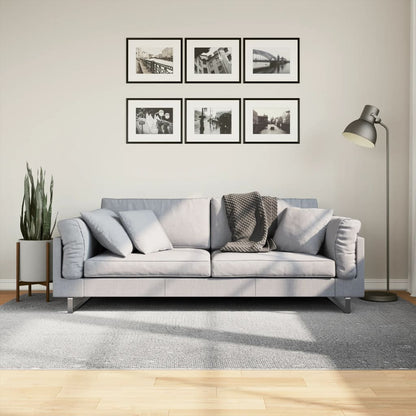 Rug IZA Short Pile Scandinavian Look Grey 160x230 cm