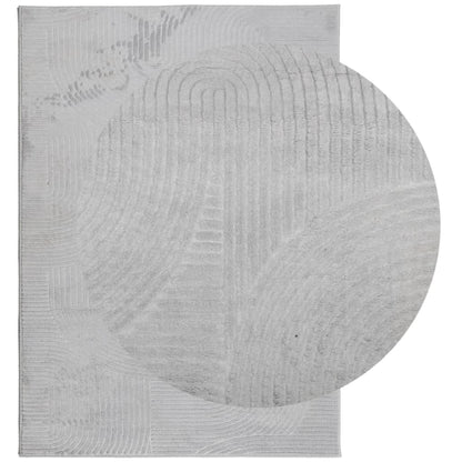 Rug IZA Short Pile Scandinavian Look Grey 240x340 cm
