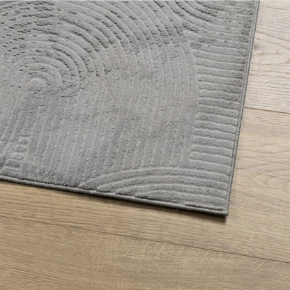 Rug IZA Short Pile Scandinavian Look Grey 240x340 cm