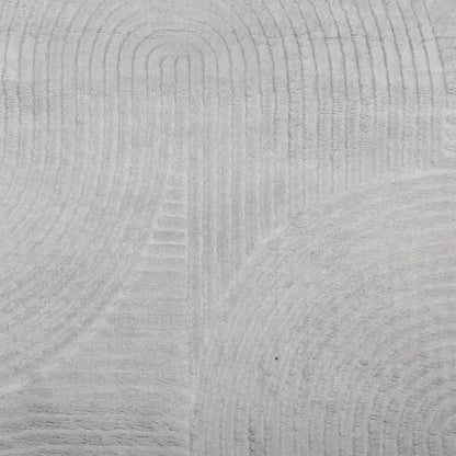 Rug IZA Short Pile Scandinavian Look Grey Ø 100 cm