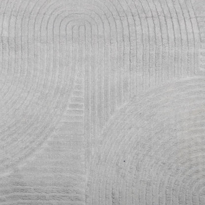 Rug IZA Short Pile Scandinavian Look Grey Ø 200 cm
