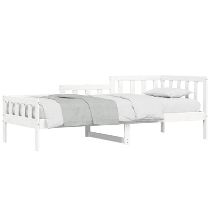 Day Bed without Mattress White 80x200 cm Solid Wood Pine