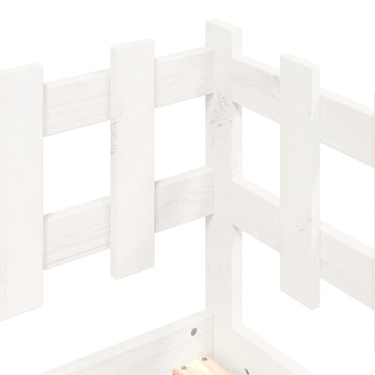 Day Bed without Mattress White 90x200 cm Solid Wood Pine
