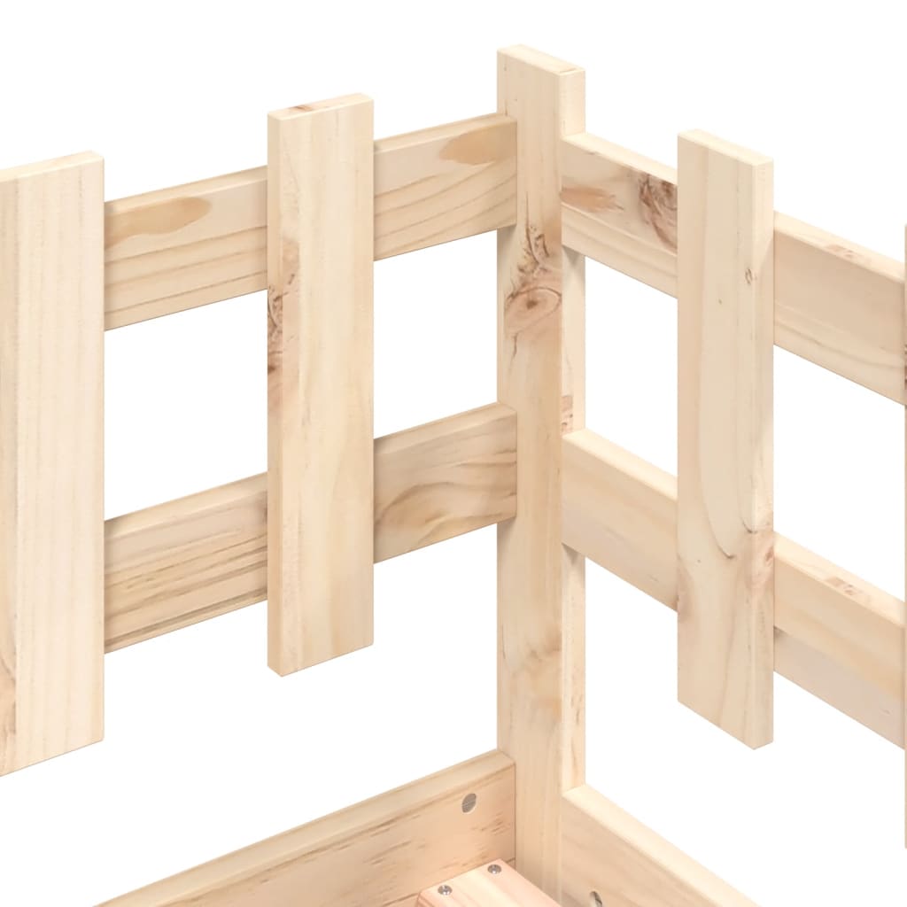 Day Bed without Mattress  90x190 cm Single Solid Wood Pine