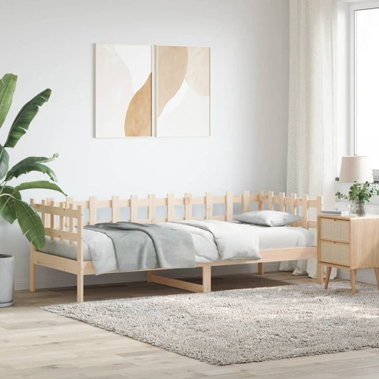 Day Bed without Mattress  90x190 cm Single Solid Wood Pine