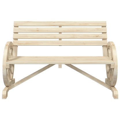 Garden Bench 2-Seater Solid Wood Fir