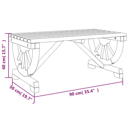 Garden Coffee Table 90x50x40 cm Solid Wood Fir