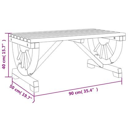 Garden Coffee Table 90x50x40 cm Solid Wood Fir