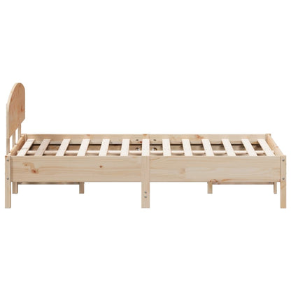 Bed Frame without Mattress 140x190 cm Solid Wood Pine