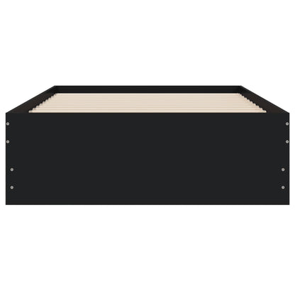 Bed Frame with Drawers without Mattress Black 100x200 cm