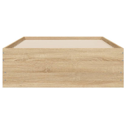Bed Frame with Drawers without Mattress Sonoma Oak 100x200 cm